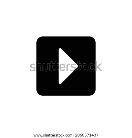 caret square right Icon. Flat style design isolated on white background. Vector illustration