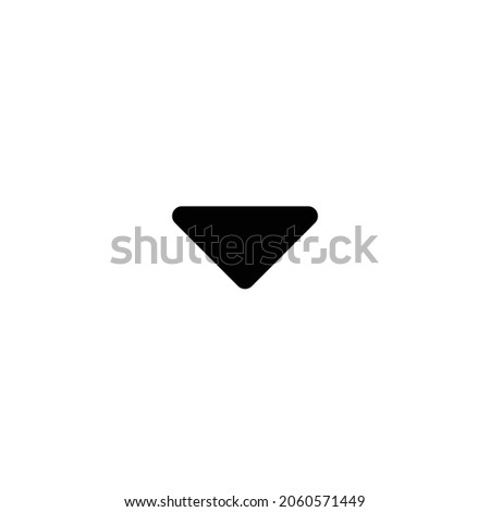 caret down Icon. Flat style design isolated on white background. Vector illustration