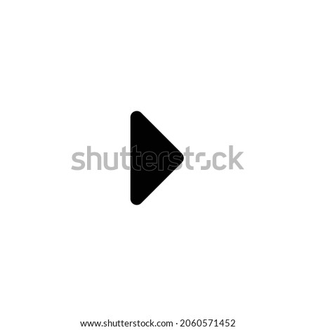 caret right Icon. Flat style design isolated on white background. Vector illustration