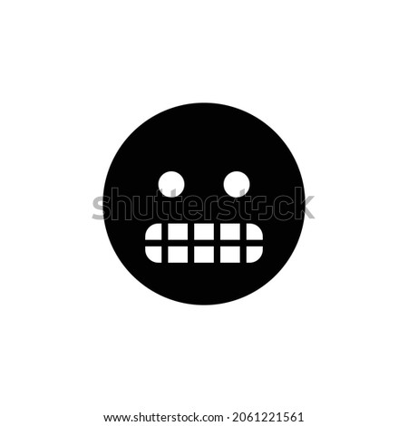 grimace Icon. Flat style design isolated on white background. Vector illustration