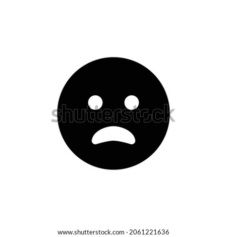 frown open Icon. Flat style design isolated on white background. Vector illustration