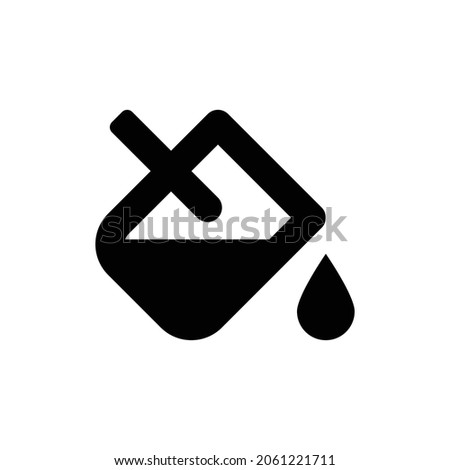 fill drip Icon. Flat style design isolated on white background. Vector illustration