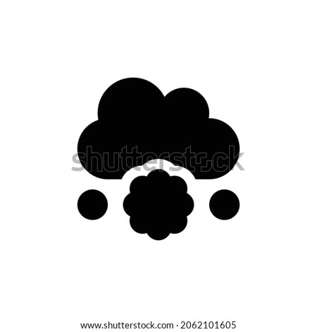 cloud meatball Icon. Flat style design isolated on white background. Vector illustration