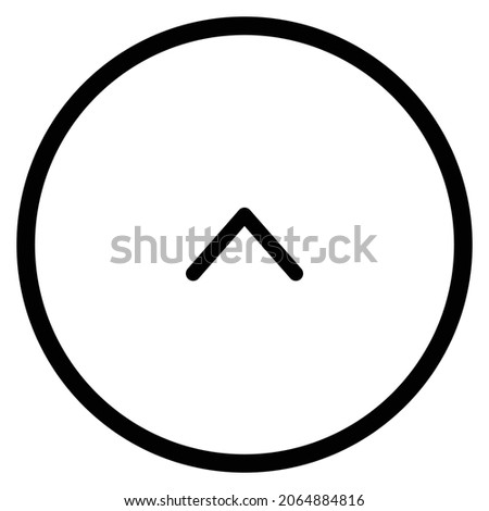 ctrl Icon. Flat style Circle Shape isolated on white background. Vector illustration