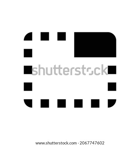 tab unselected Icon. Flat style design isolated on white background. Vector illustration
