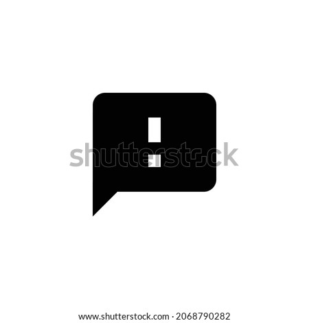 sms failed Icon. Flat style design isolated on white background. Vector illustration