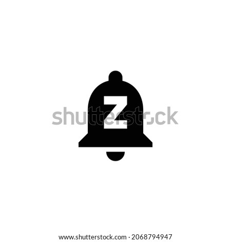 notifications paused Icon. Flat style design isolated on white background. Vector illustration