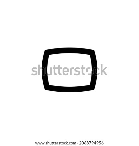 panorama wide angle Icon. Flat style design isolated on white background. Vector illustration