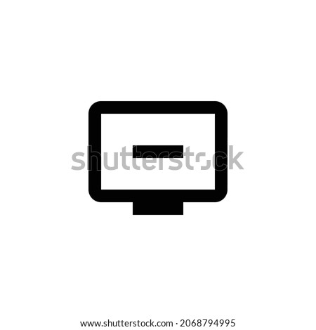 remove from queue Icon. Flat style design isolated on white background. Vector illustration