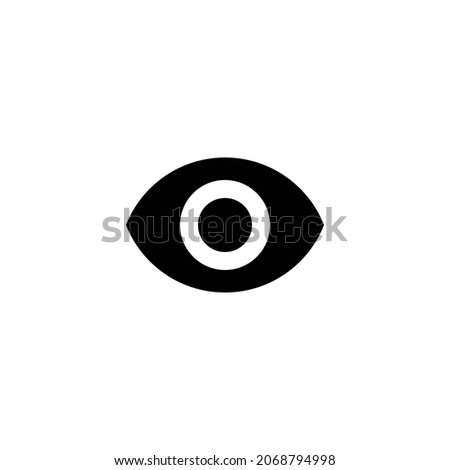 remove red eye Icon. Flat style design isolated on white background. Vector illustration