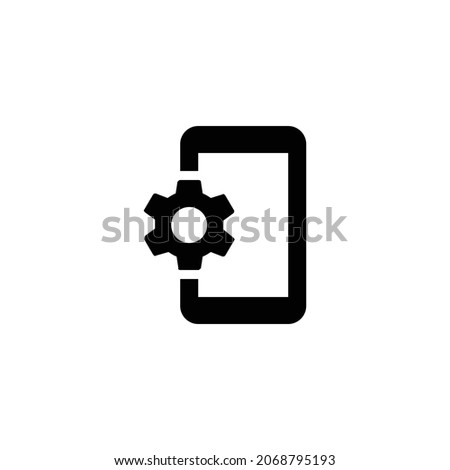 phonelink setup Icon. Flat style design isolated on white background. Vector illustration