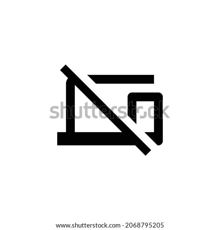 phonelink off Icon. Flat style design isolated on white background. Vector illustration