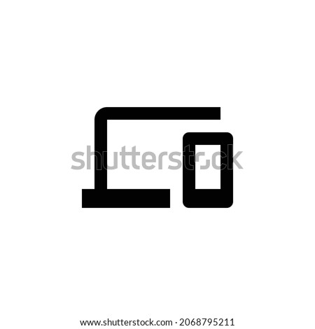 phonelink Icon. Flat style design isolated on white background. Vector illustration