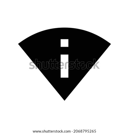 perm scan wifi Icon. Flat style design isolated on white background. Vector illustration