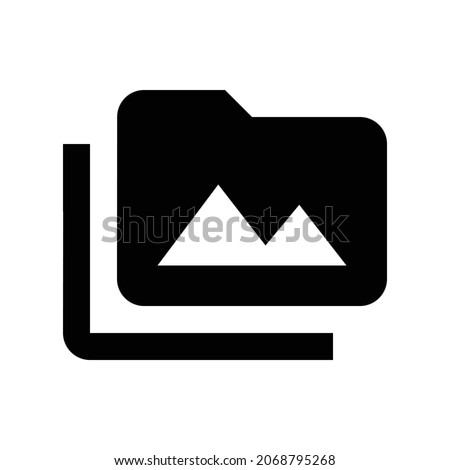 perm media Icon. Flat style design isolated on white background. Vector illustration