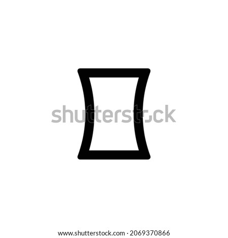 panorama vertical Icon. Flat style design isolated on white background. Vector illustration