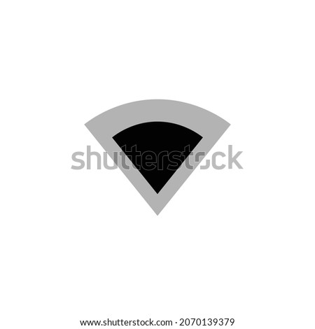 signal wifi 2 bar Icon. Flat style design isolated on white background. Vector illustration