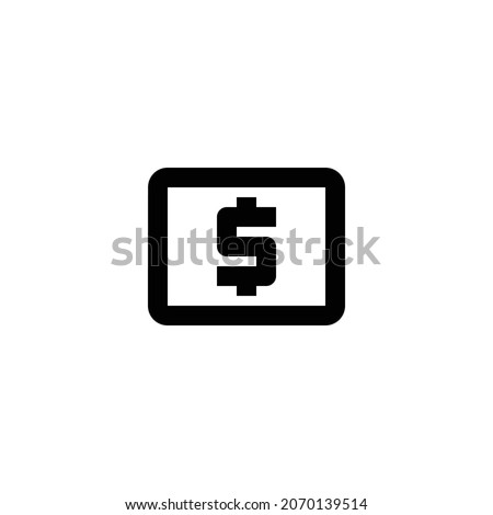 local atm Icon. Flat style design isolated on white background. Vector illustration