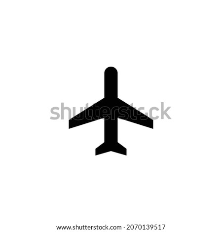 local airport Icon. Flat style design isolated on white background. Vector illustration