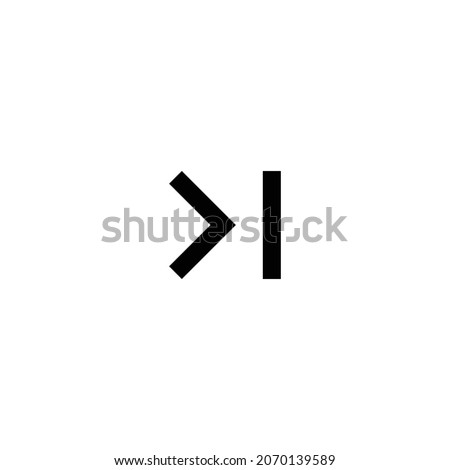 last page Icon. Flat style design isolated on white background. Vector illustration