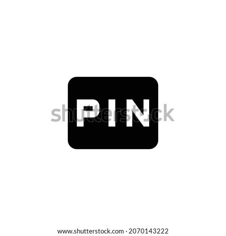 fiber pin Icon. Flat style design isolated on white background. Vector illustration