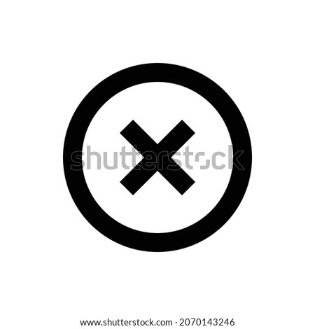 highlight off Icon. Flat style design isolated on white background. Vector illustration