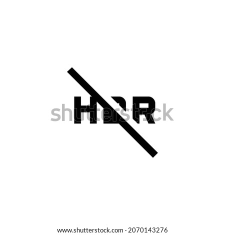 hdr off Icon. Flat style design isolated on white background. Vector illustration