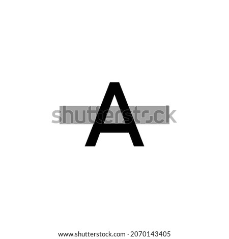 format color text Icon. Flat style design isolated on white background. Vector illustration