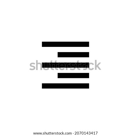 format align right Icon. Flat style design isolated on white background. Vector illustration