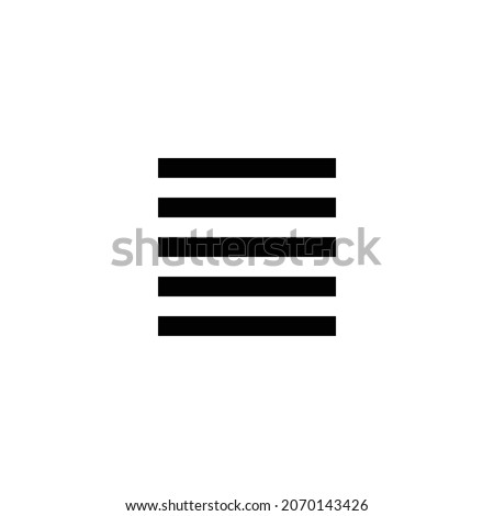 format align justify Icon. Flat style design isolated on white background. Vector illustration