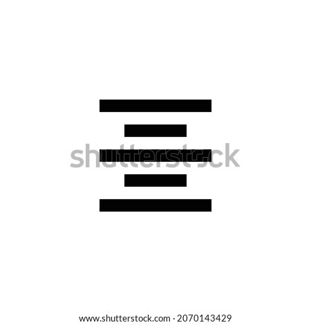 format align center Icon. Flat style design isolated on white background. Vector illustration