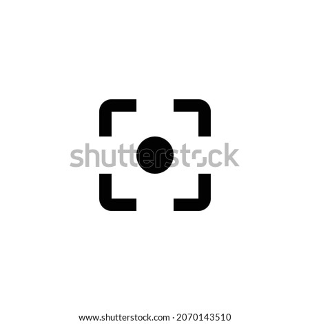 filter center focus Icon. Flat style design isolated on white background. Vector illustration