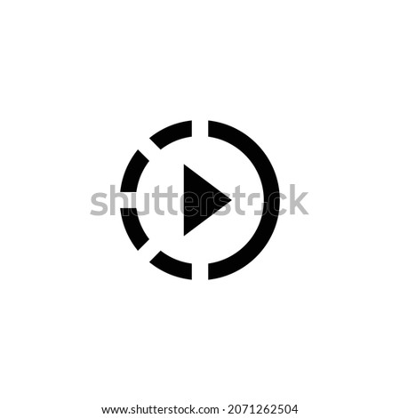 slow motion video Icon. Flat style design isolated on white background. Vector illustration