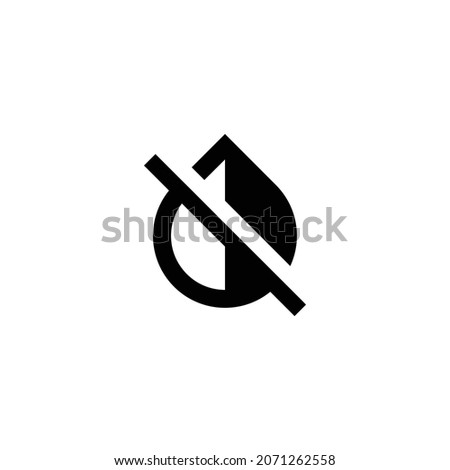 invert colors off Icon. Flat style design isolated on white background. Vector illustration