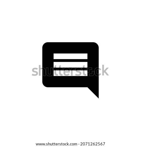 insert comment Icon. Flat style design isolated on white background. Vector illustration