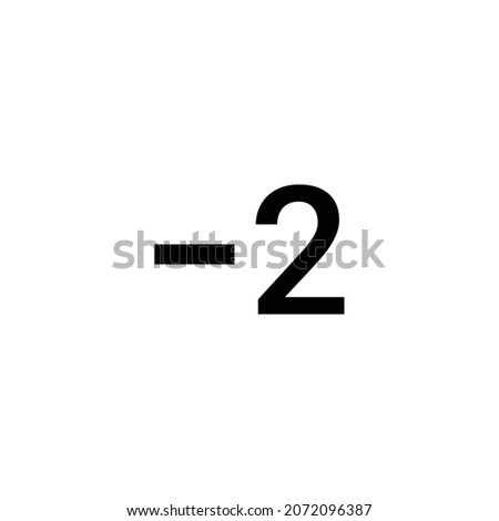 exposure neg 2 Icon. Flat style design isolated on white background. Vector illustration