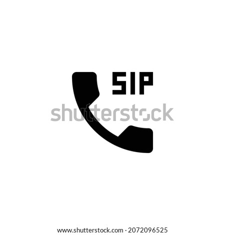 dialer sip Icon. Flat style design isolated on white background. Vector illustration