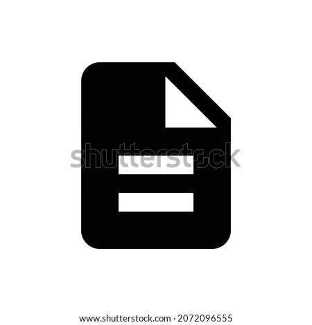description Icon. Flat style design isolated on white background. Vector illustration