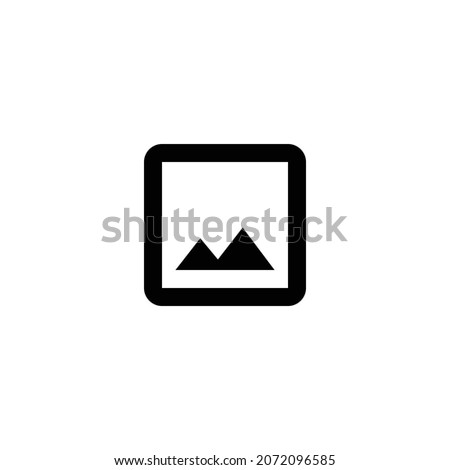 crop original Icon. Flat style design isolated on white background. Vector illustration