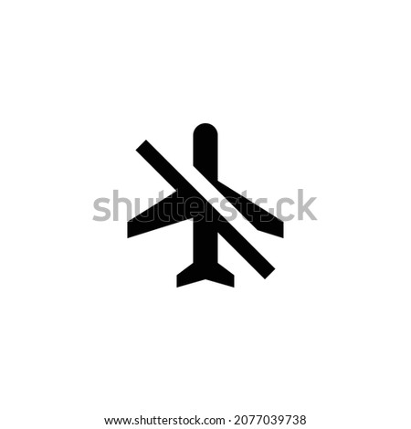 airplanemode inactive Icon. Flat style design isolated on white background. Vector illustration