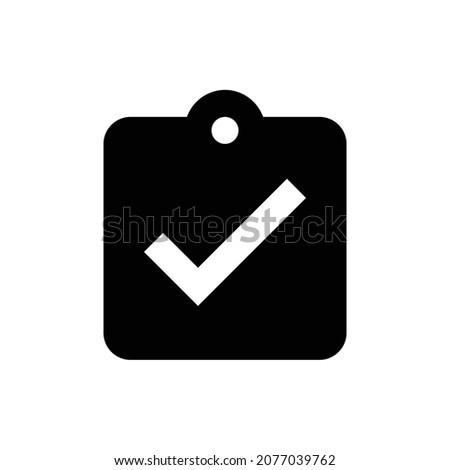 assignment turned in Icon. Flat style design isolated on white background. Vector illustration