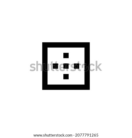 border outer Icon. Flat style design isolated on white background. Vector illustration