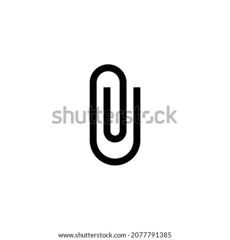 attach file Icon. Flat style design isolated on white background. Vector illustration Photo stock © 