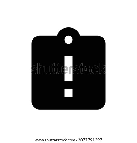 assignment late Icon. Flat style design isolated on white background. Vector illustration