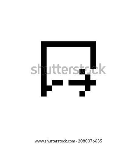 message arrow right pixel perfect icon design. Flat style design isolated on white background. Vector illustration