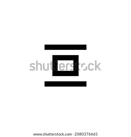 layout distribute vertical pixel perfect icon design. Flat style design isolated on white background. Vector illustration
