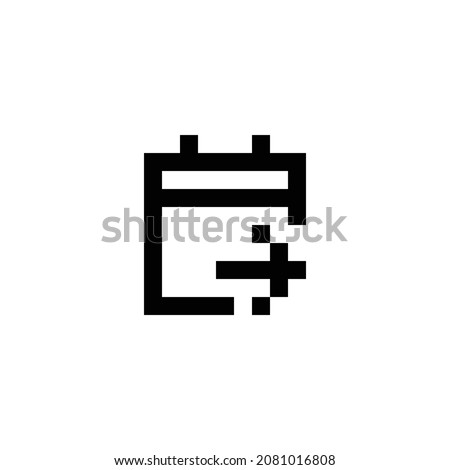 calendar arrow right pixel perfect icon design. Flat style design isolated on white background. Vector illustration