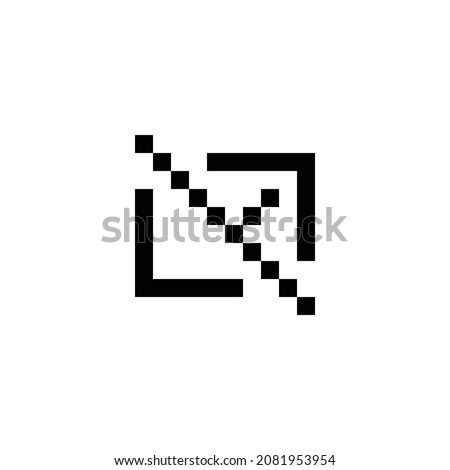 mail off pixel perfect icon design. Flat style design isolated on white background. Vector illustration