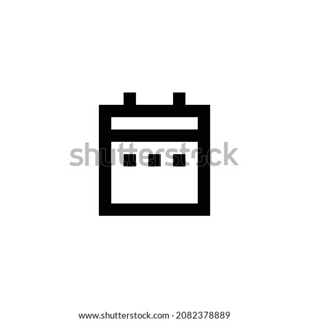 calendar range pixel perfect icon design. Flat style design isolated on white background. Vector illustration