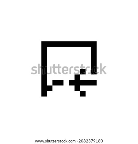 message arrow left pixel perfect icon design. Flat style design isolated on white background. Vector illustration